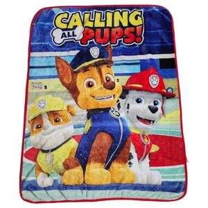 Paw Patrol Kids Throw Blanket Soft and Cozy Chase Rubble Marshall